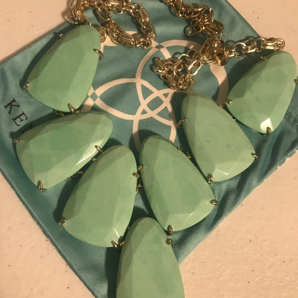Kendra Scott GUC gold mint Harlow